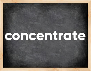 3 forms of the verb concentrate