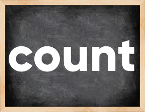 3 forms of the verb count