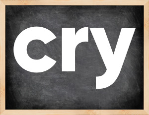 3 forms of the verb cry
