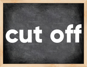3 forms of the verb cut off in English