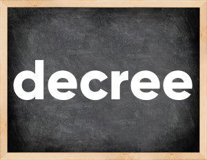 3 forms of the verb decree