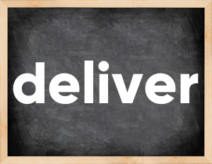 3 forms of the verb deliver