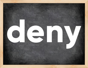 3 forms of the verb deny