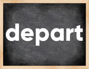 3 forms of the verb depart