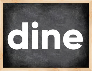 3 forms of the verb dine