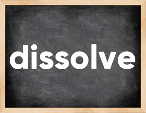3 forms of the verb dissolve