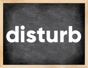3 forms of the verb disturb