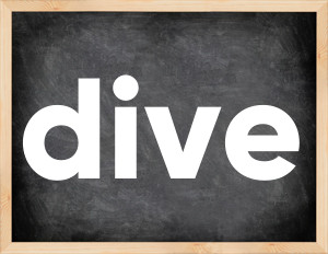 3 forms of the verb dive