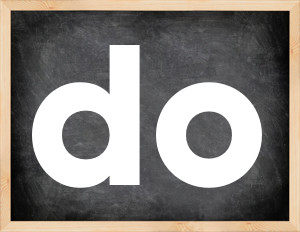 3 forms of the verb do