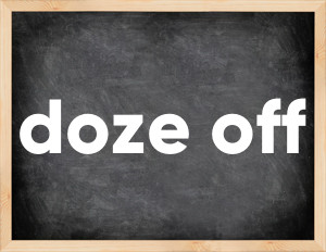 3 forms of the verb doze off