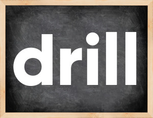 3 forms of the verb drill