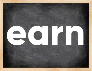 3 forms of the verb earn