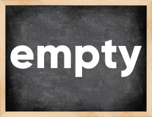 3 forms of the verb empty