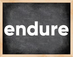 3 forms of the verb endure