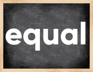 3 forms of the verb equal