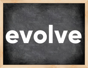 3 forms of the verb evolve