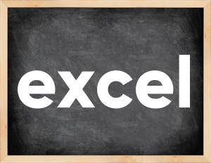 3 forms of the verb excel
