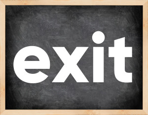 3 forms of the verb exit