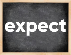 3 forms of the verb expect