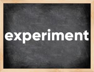 3 forms of the verb experiment