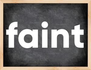 3 forms of the verb faint