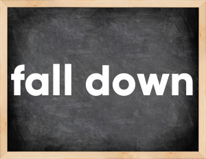 3 forms of the verb fall down