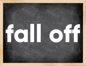 3 forms of the verb fall off