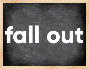 3 forms of the verb fall out