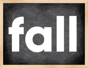 3 forms of the verb fall in English