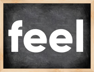 3 forms of the verb feel