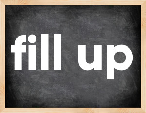 3 forms of the verb fill up