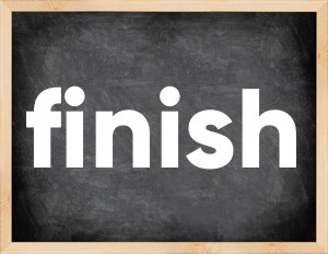 3 forms of the verb finish