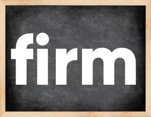 3 forms of the verb firm