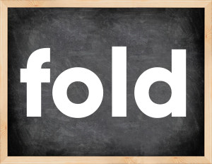 3 forms of the verb fold