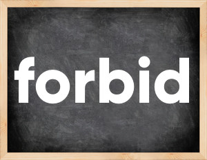 3 forms of the verb forbid