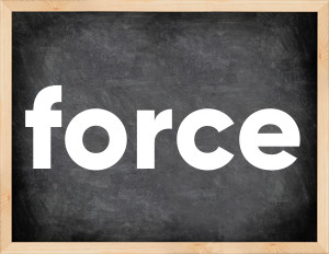 3 forms of the verb force