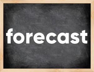 3 forms of the verb forecast