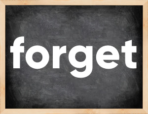 3 forms of the verb forget