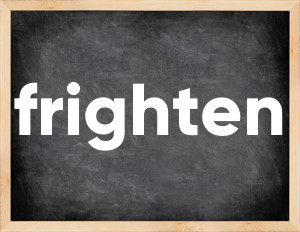 3 forms of the verb frighten