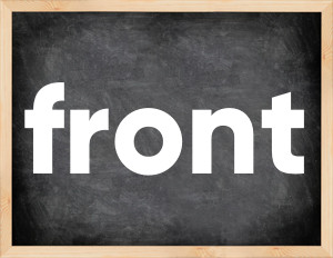 3 forms of the verb front