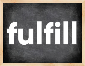 3 forms of the verb fulfill