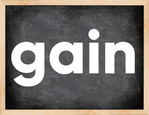 3 forms of the verb gain
