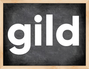 3 forms of the verb gild