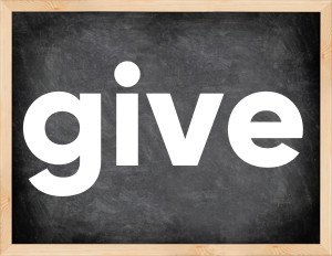 3 forms of the verb give