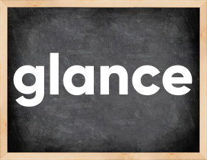 3 forms of the verb glance