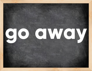 3 forms of the verb go away in English