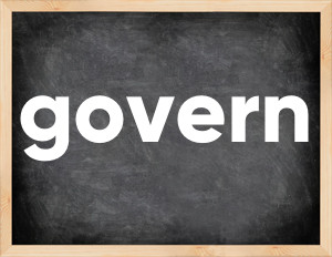 3 forms of the verb govern