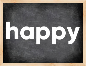 3 forms of the verb happy