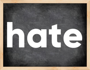 3 forms of the verb hate