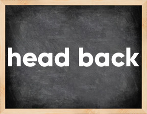 3 forms of the verb head back